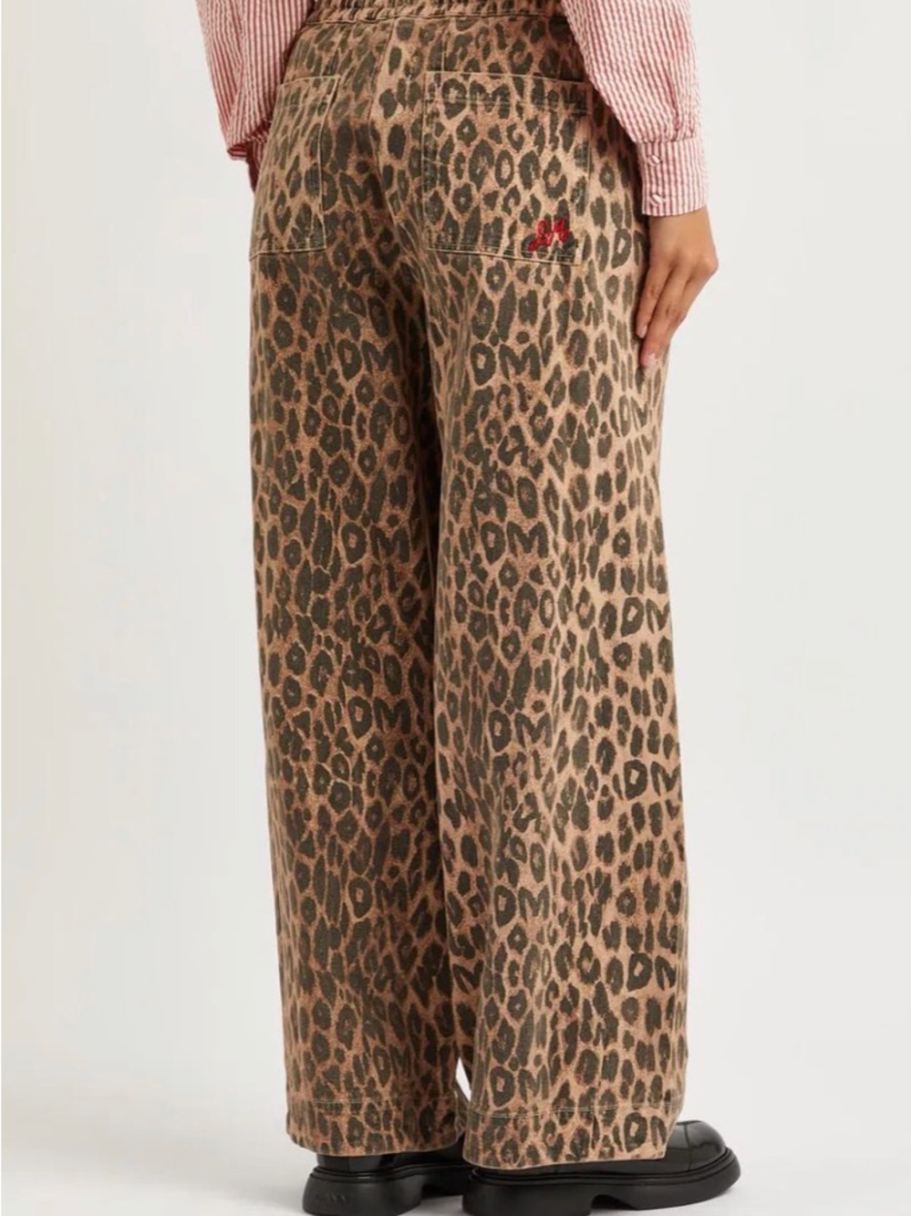 Damson Madder - Leopard-Print Wide-Leg Jeans